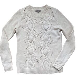 GAP Wool Blend Knit Beige Aran Sweater sz. XS